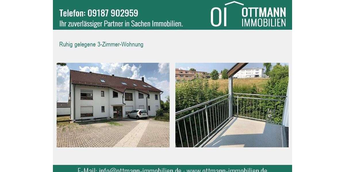 Etagenwohnung Altdorf b. Nürnberg - 3 Zimmer, 92 m&sup2;, 899&euro; | Angebot:27299012