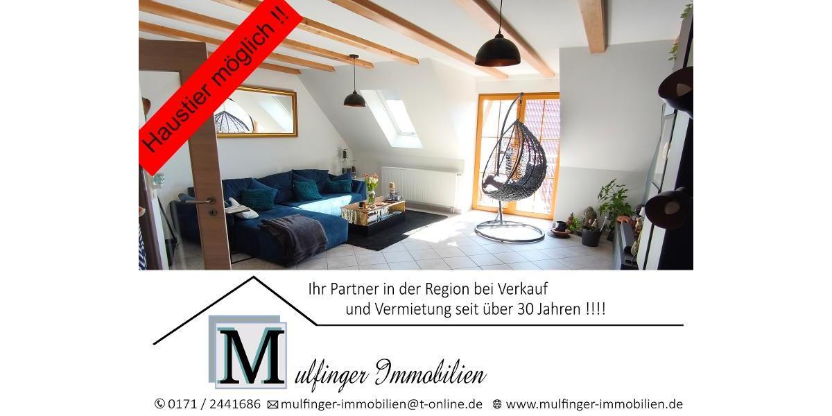 4 Zi. Wohnung in DG Galerie mit Garten (auf Wunsch), Balkon und Garage in Höchstadt OT - Etagenwohnung Höchstadt OT | Angebot:26409507