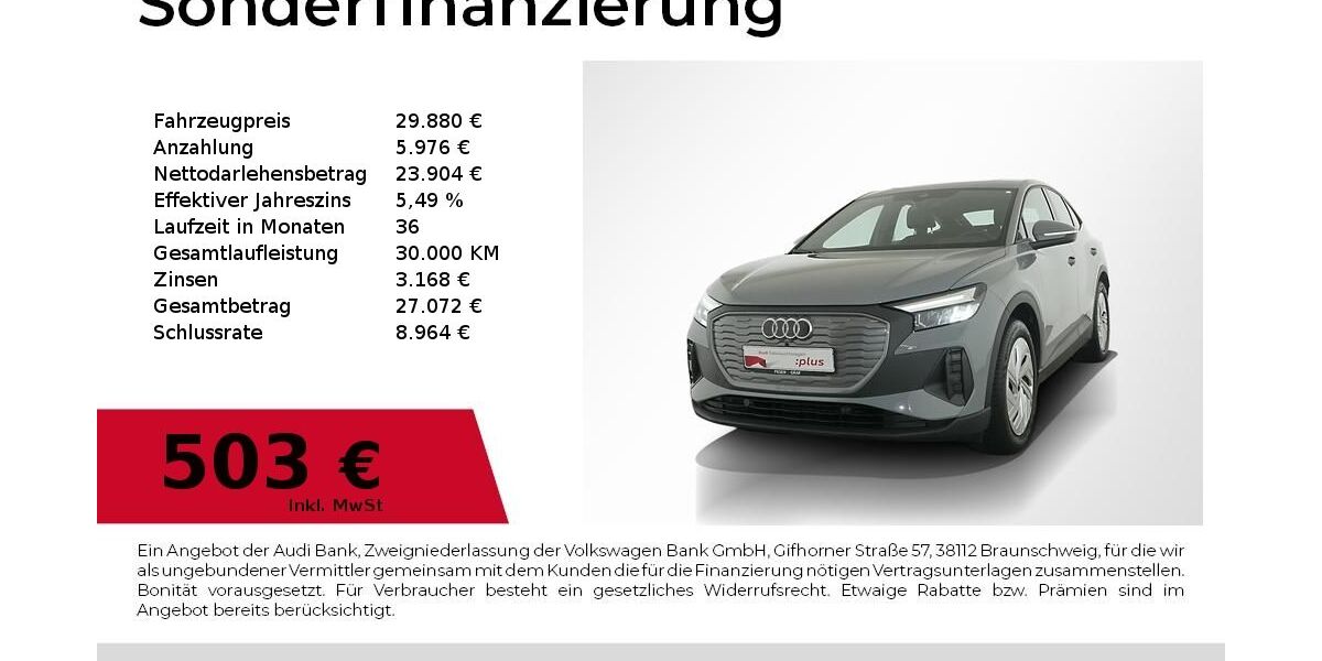 Audi Q4 e-tron 28.018 km 28.880 &euro; Nürnberg 90441