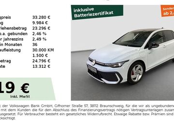 VW Golf 13.991 km 32.880 &euro; Fürth 90763