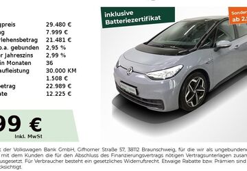 VW ID.3 30.534 km 29.480 &euro; Fürth 90763